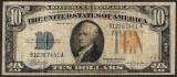 1934A $10 Silver Certificate WWI Emergency North Africa Note