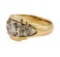 0.70 ctw Diamond Ring - 14KT Yellow And White Gold