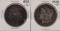 Lot of (2) 1878-S $1 Morgan Silver Dollar Coins