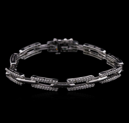 1.45 ctw Diamond Bracelet - 14KT White Gold