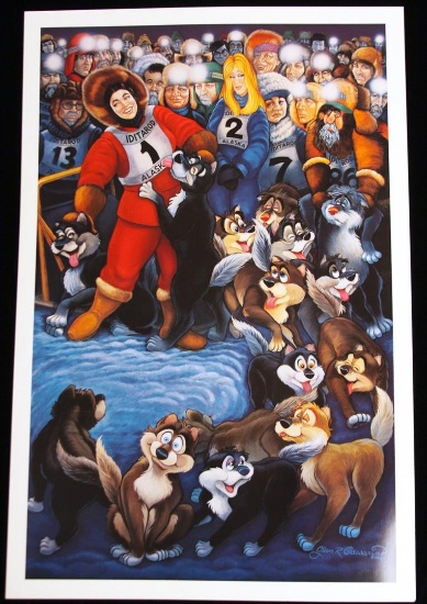 Alaska Iditarod by G.R. Cassarino Walt Disney Artist