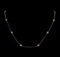 1.54 ctw Diamond Necklace - 18KT Rose Gold