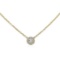 0.14 ctw Diamond Necklace - 14KT Yellow Gold