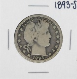 1893-S Barber Half Dollar Silver Coin