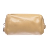 Strenesse Gabriele Strehle Beige Leather Makeup Case