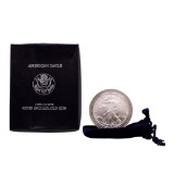 2006 $1 Burnished American Silver Eagle Coin with Box & COA