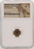 Valentinian ll 375-392 AD Ancient Western Roman Empire  Coin NGC F