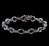 1.07 ctw Diamond Bracelet - 14KT White Gold