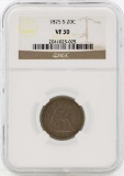 1875-S Seated Liberty Twenty Cent Piece Coin NGC VF30