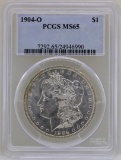 1904-O $1 Morgan Silver Dollar Coin PCGS MS65