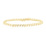 6 ctw Diamond Bracelet - 18KT Yellow Gold