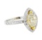 2.22 ctw Diamond Ring - 14KT White And Yellow Gold