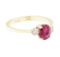 1.17 ctw Ruby And Diamond Ring - 14KT Yellow Gold