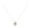 0.50 ctw Diamond Heart Shaped Pendant with Chain - 14KT White Gold