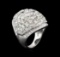 9.58 ctw Diamond Ring - 14KT White Gold