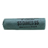 Roll of (50) 1964 Brilliant Uncirculated Roosevelt Dimes