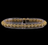 2.74 ctw Diamond Bracelet - 14KT Yellow Gold