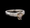 1.28 ctw Diamond Ring - 14KT White Gold