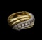 0.73 ctw Diamond Ring - 14KT Two-Tone Gold