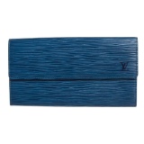 Louis Vuitton Blue Epi Leather Sarah Wallet