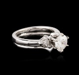 14KT White Gold 1.10 ctw Diamond Ring