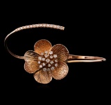 Louis Vuitton Star Blossom Earrings in 18K Rose Gold 0.4 CTW