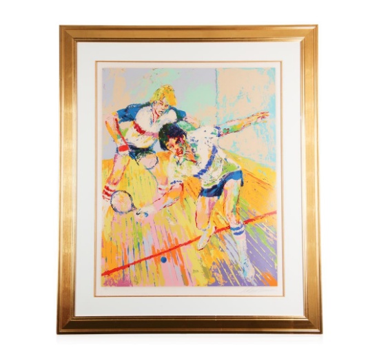 "Racquetball" by LeRoy Neiman - Limited Edition Serigraph