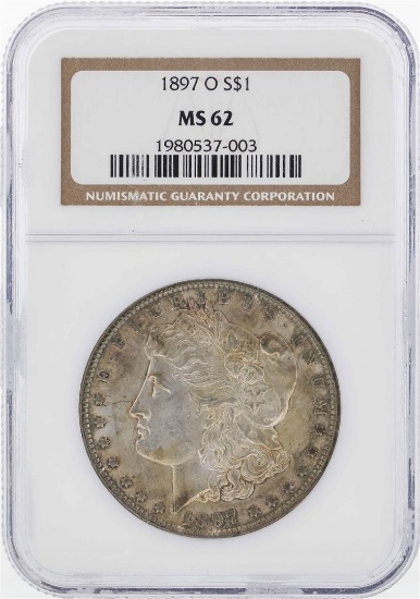 1897-O $1 Morgan Silver Dollar Coin NGC MS62