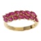 1.37 ctw Ruby Ring - 10KT Yellow Gold