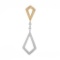 14k Yellow Gold 0.24CTW Diamond Pendant, (SI2-SI3/G-H)