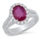 14K Yellow Gold 2.25CTW Ruby Ring, (SI2)