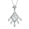 14k White Gold 0.50CTW Diamond Pendant, (I2-I3/H-I)