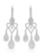 18k White Gold 3.93CTW Diamond Earring, (VS2/G)