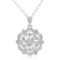 18k White Gold 0.35CTW Diamond Pendant, (I1-I2/H /H-I)