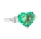4.19 ctw Emerald and Diamond Ring - Platinum