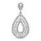 14k Gold 0.6CTW Diamond Pendant, (SI3/H)