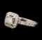 0.89 ctw Diamond Ring - 14KT White Gold