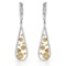 18k White Gold 1.86CTW Diamond Earring, (SI1-SI2/VS2-SI1/G-H)