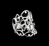 0.13 ctw Diamond Ring - 14KT White Gold