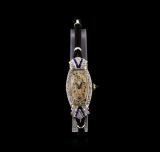 Zila Platinum Diamond Vintage Ladies Watch