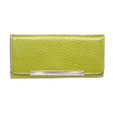 Pelle Borsa Green Pebbled Leather Long Wallet