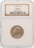 1932-S Washington Quarter Coin NGC AU55