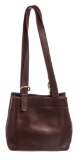 Coach Dark Brown Leather Vintage Shoulder Handbag