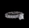 GIA Cert 1.91 ctw Diamond Ring - 14KT White Gold