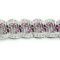 14k White Gold 3.02CTW Pink Sapphire and Diamond Bracelet, (I1-I2/G-H)