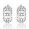 14k White Gold 1.13CTW Diamond Earring, (SI3/VS1-VS2/G-H/H-I)