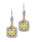 18k Two Tone Gold 1.22CTW Diamond Earring, (VS1 /VS1-VS2/G-H)