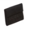 Fendi Black Zucca Canvas Leather Trim Small Wallet