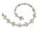 18k Two Tone Gold 8.66CTW Diamond Bracelet, (VS1-SI1/SI1/VS1-VS2/G-H/G /Fancy Ye