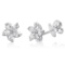 18k White Gold 1.06CTW Diamond Earring, (SI1-SI2/G-H)